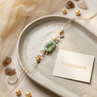 Agate Rakhi - green