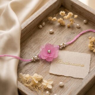 Blush flora pink rakhi