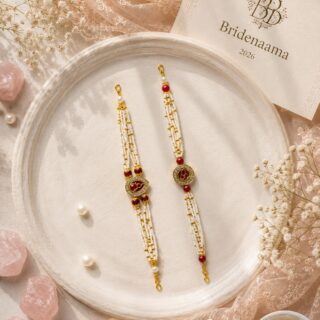Kundan Allora rakhi pair