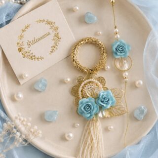 Blue hues - bangle style lumbi and rakhi