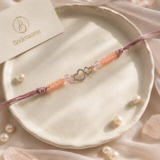 2. crystal Heart Made - rakhi