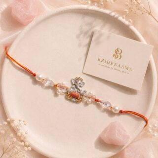 Grey ganesha rakhi