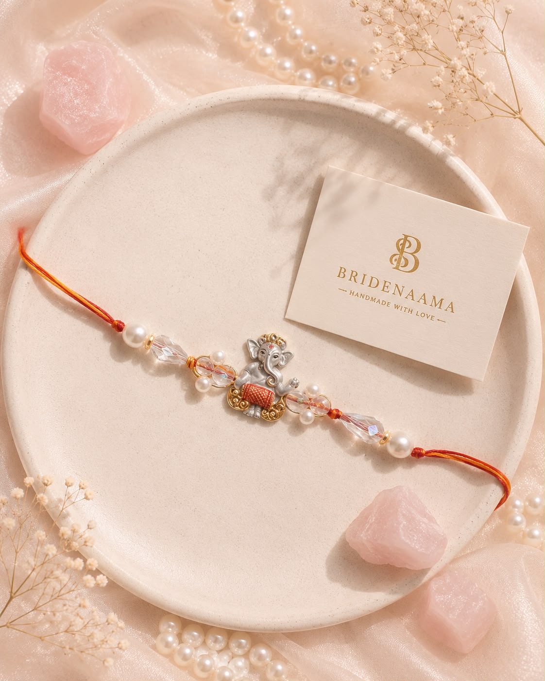 Grey ganesha rakhi