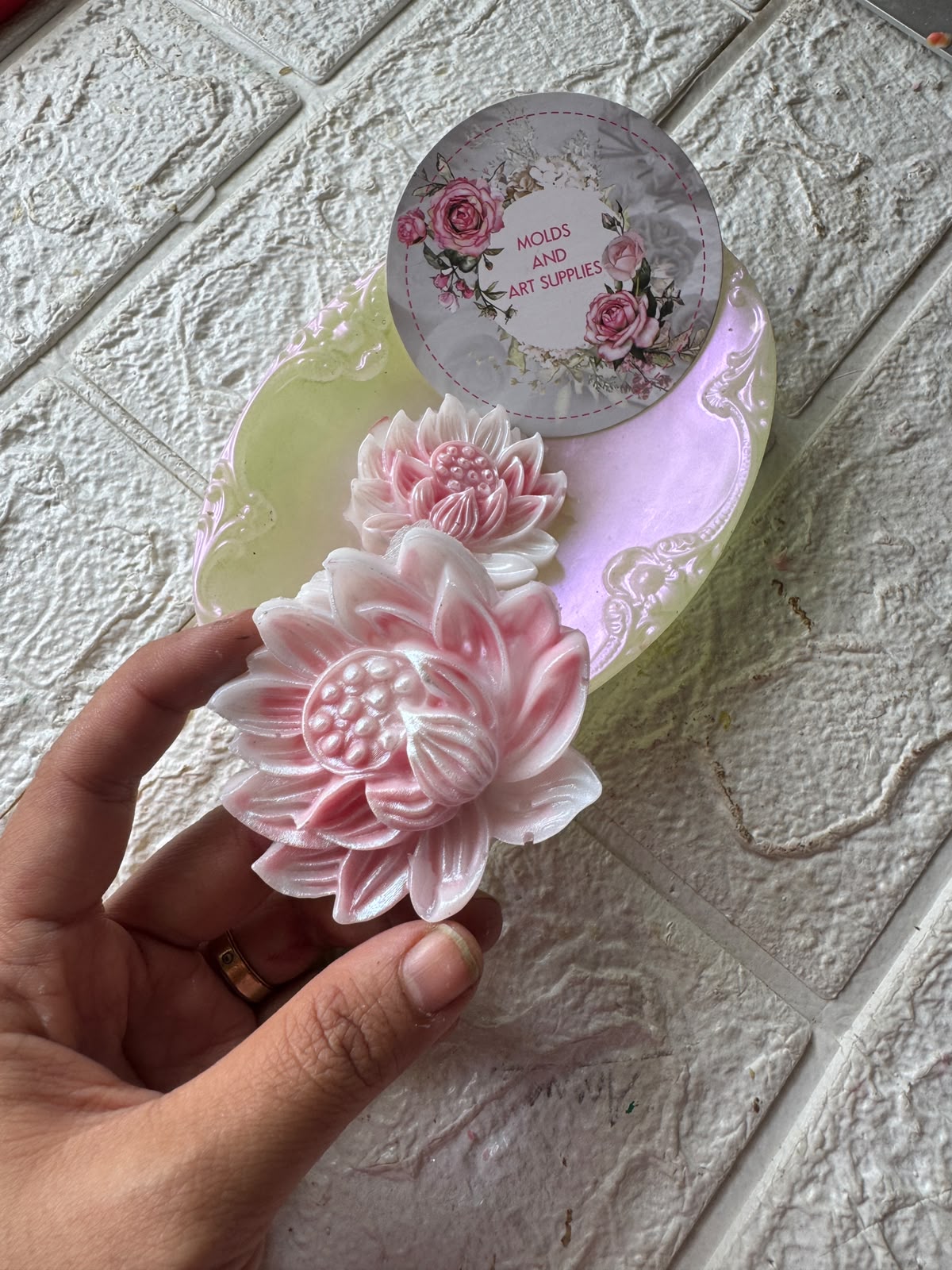 Large Lotus flat lay mold