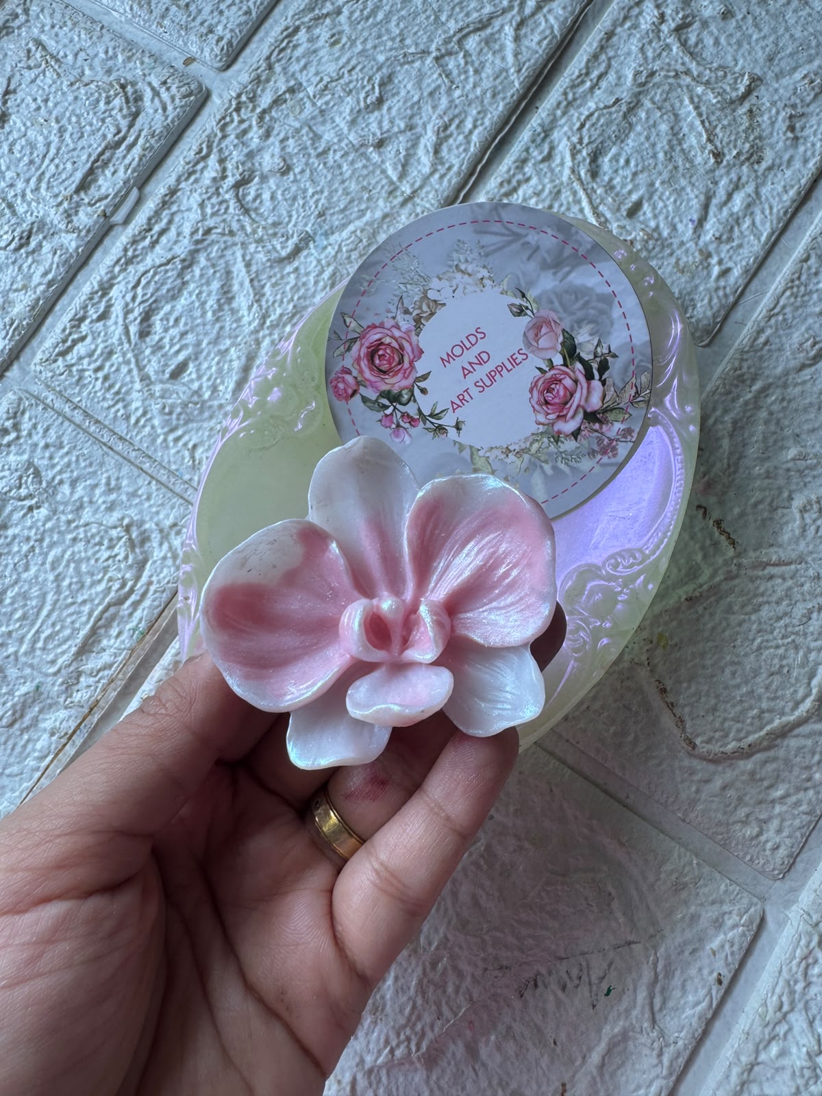 Orchid medium flower mold