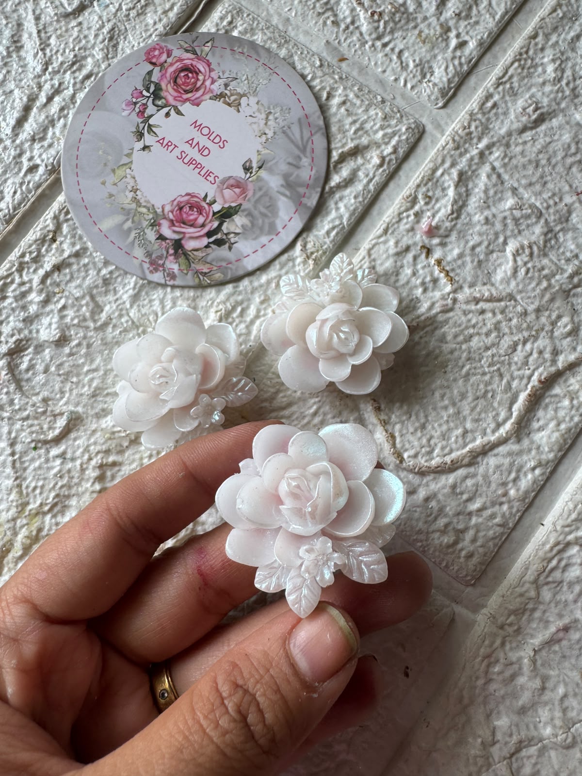 Blush rose mold 3 cavity