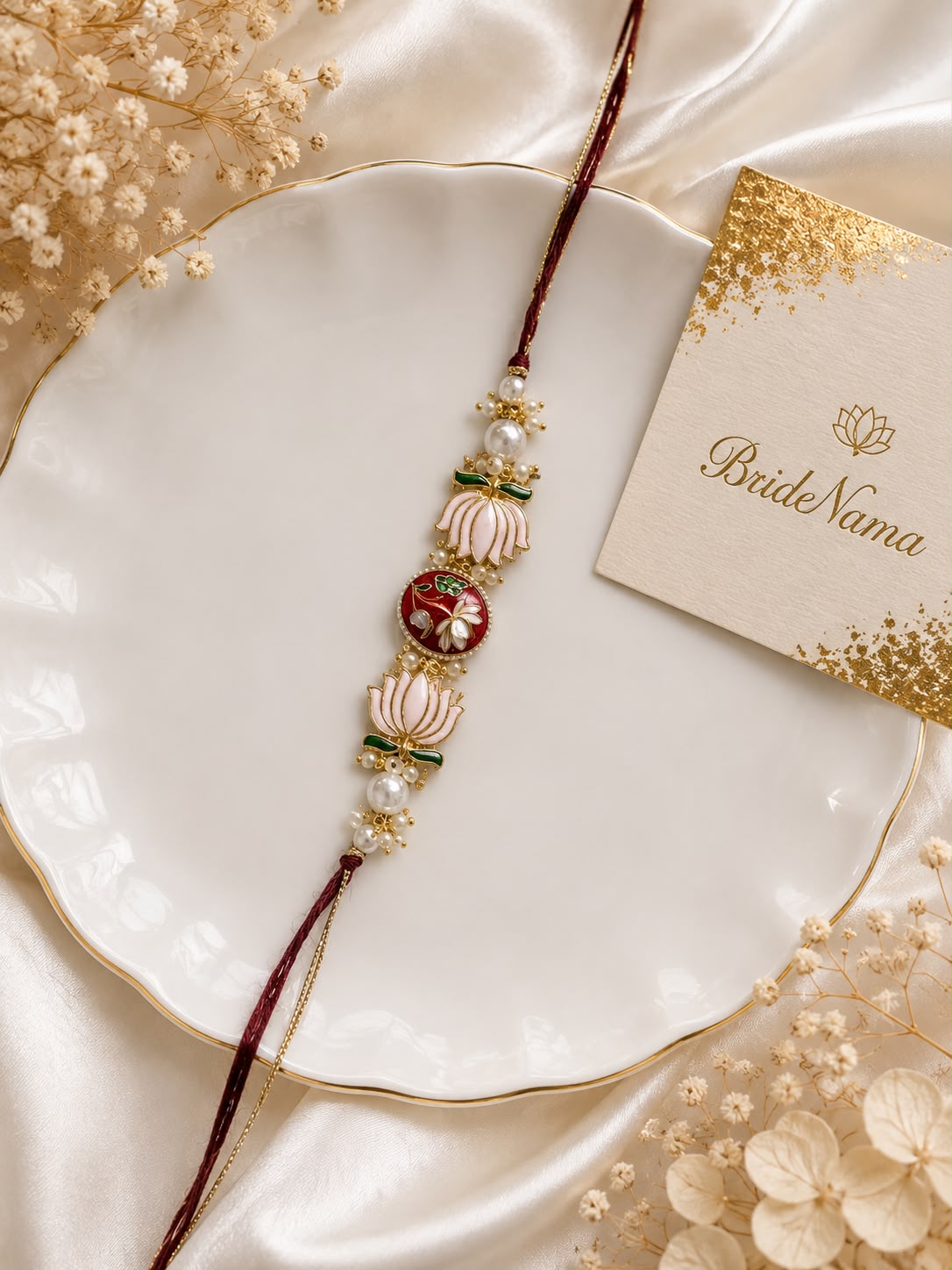 Rajwadi lotus elegance rakhi