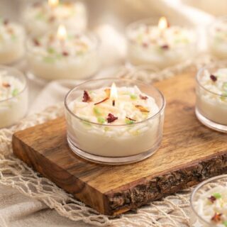 Kheer - payasam tea- light candle