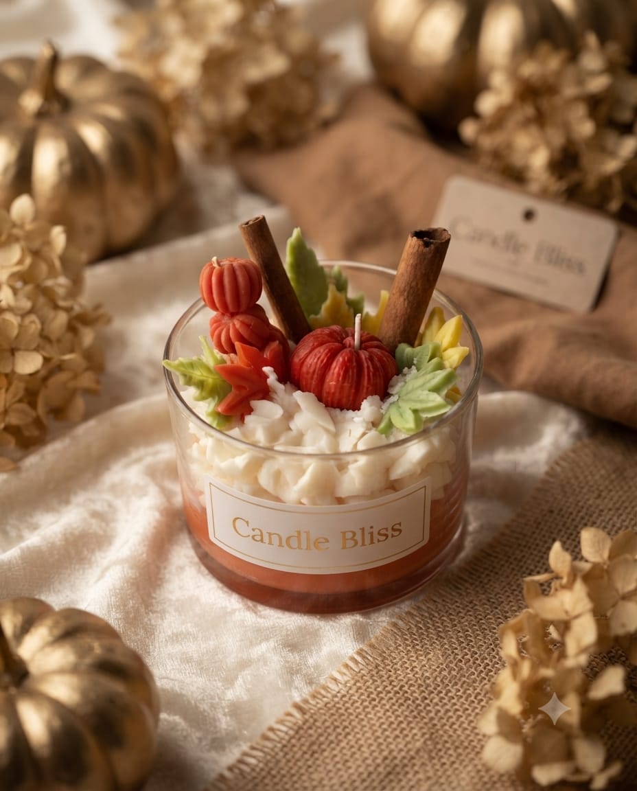 Pumpkin Spice candle jar