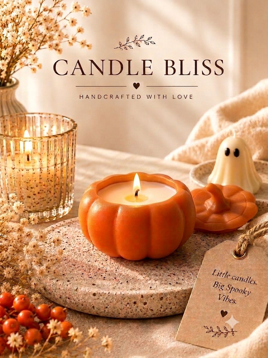 Pumpkin jar candle