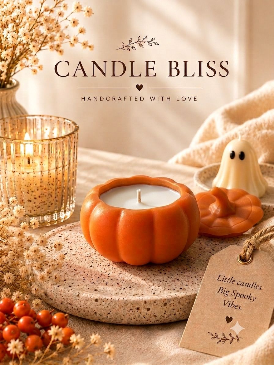 Pumpkin jar candle - Image 3