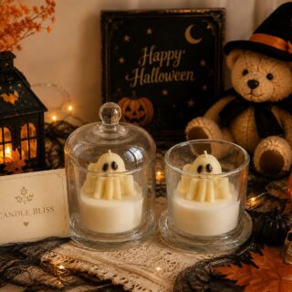 Spooky pookie candle clouch jar