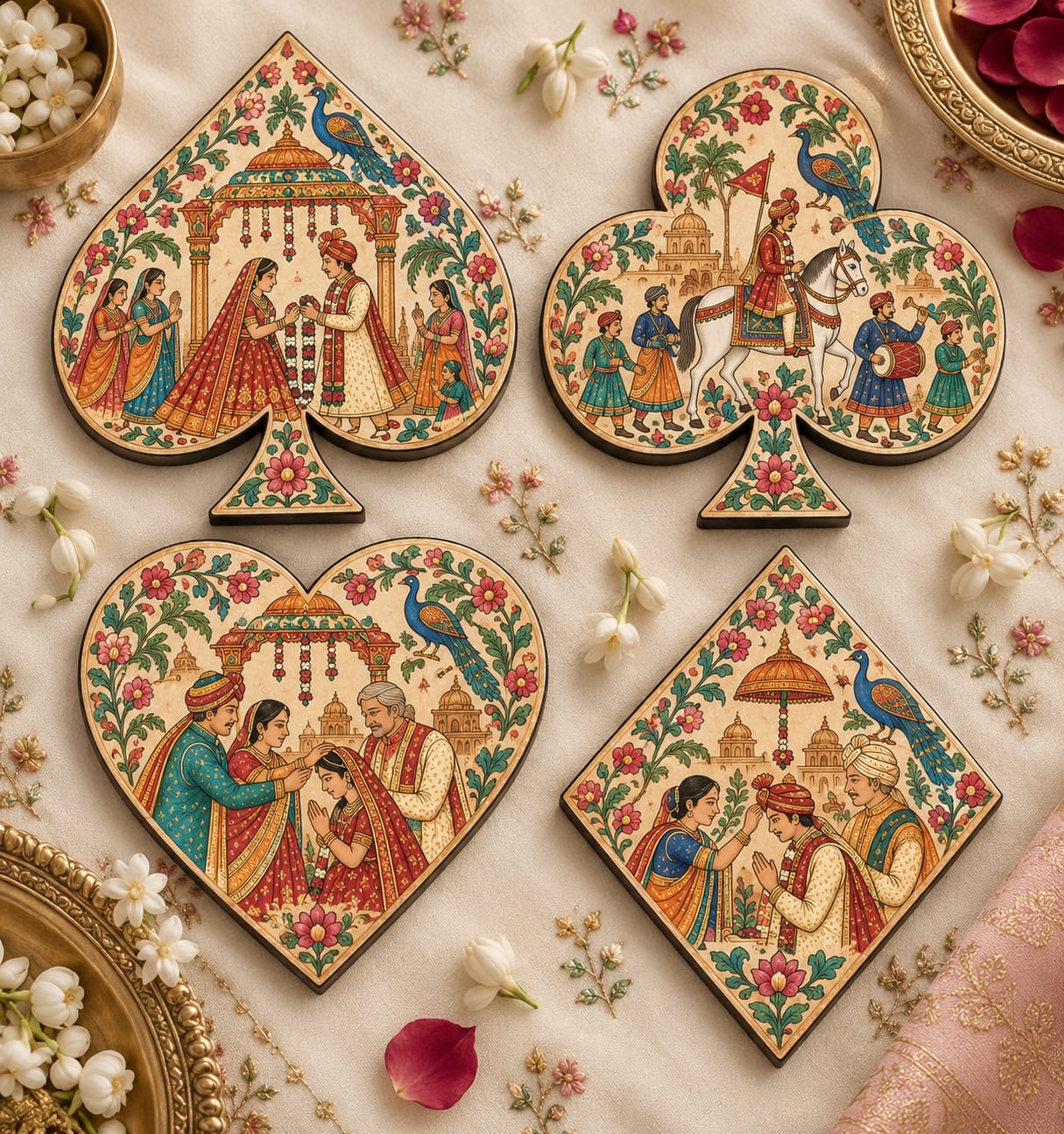 DIWALI SPL - card faces coaster mold - Image 9