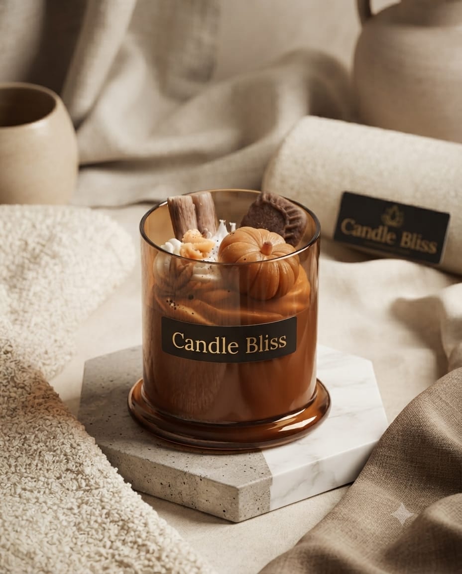 Spiced pumpkin jar candle