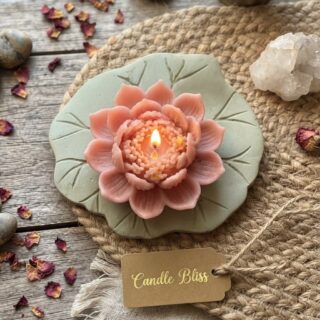 Large lotus leaf coaster - 3 inch approx - set of 6 - made with eco resin