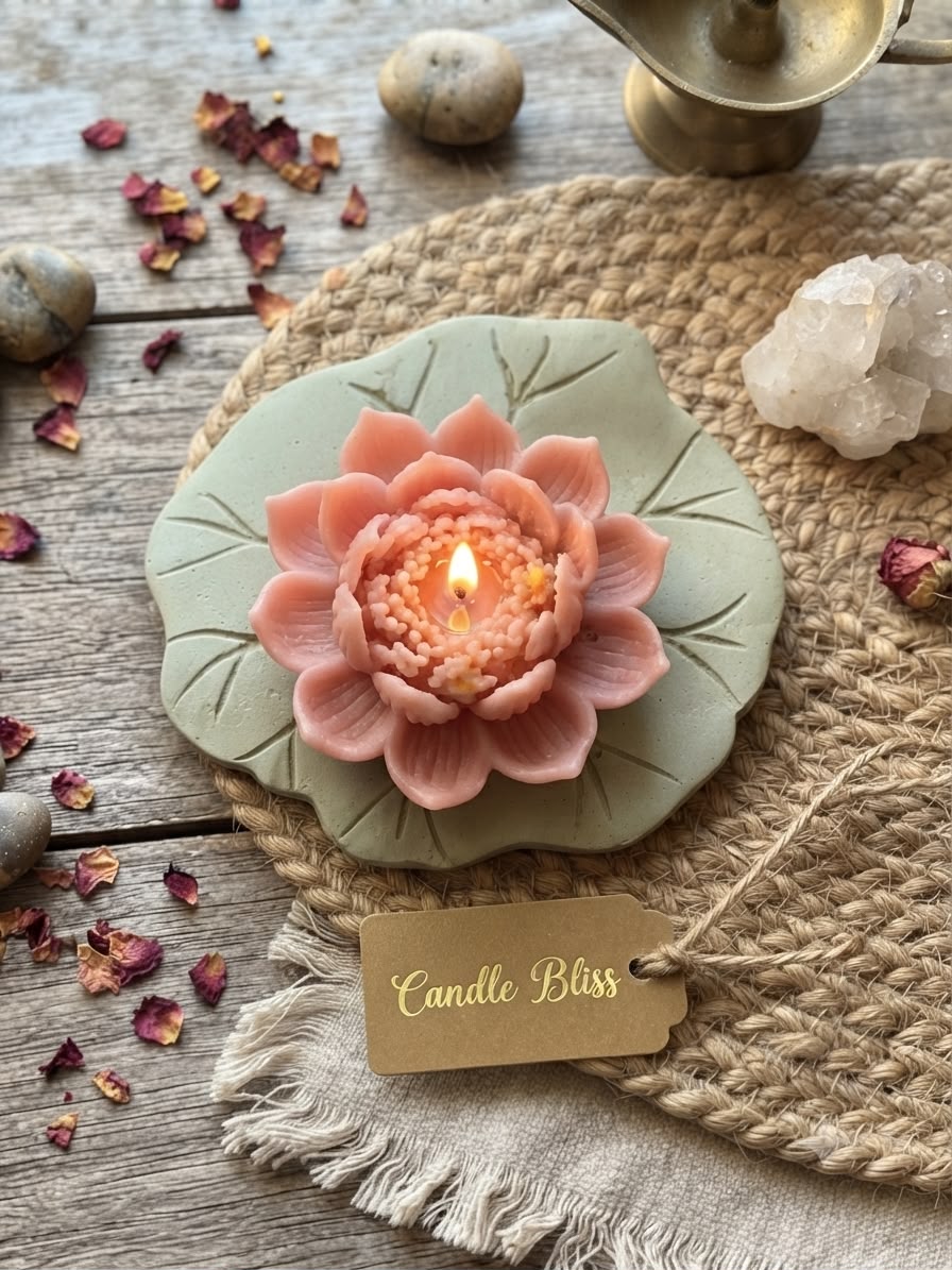 Large lotus leaf coaster - 3 inch approx - set of 6 - made with eco resin