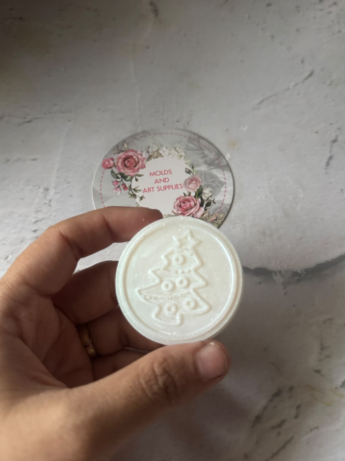 Wax sachet coin mold -christmas edit - tree
