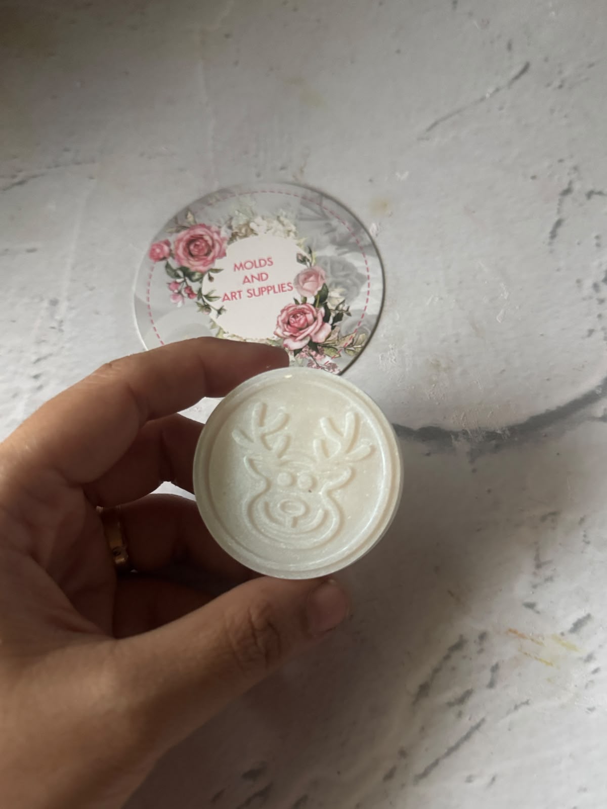 Wax sachet coin mold -christmas edit - reindeer