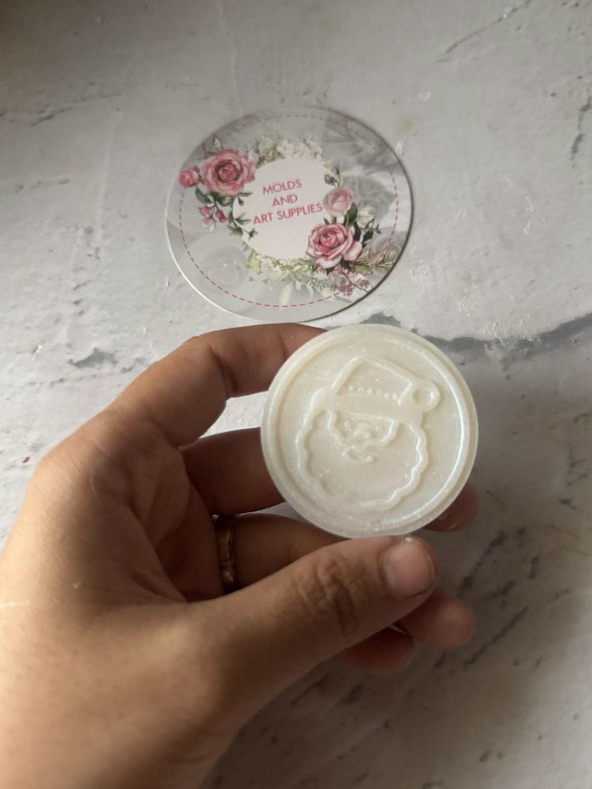 Wax sachet coin mold -christmas edit - santa