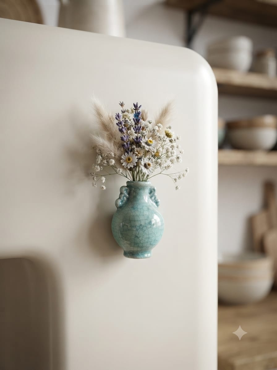 Pot / vase style fridge magnets - (random )