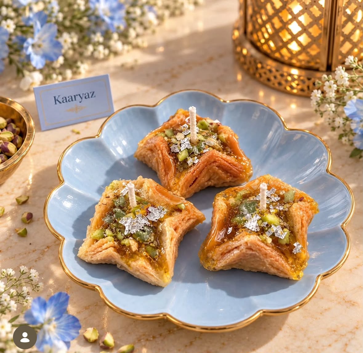 Baklava candle box of 8