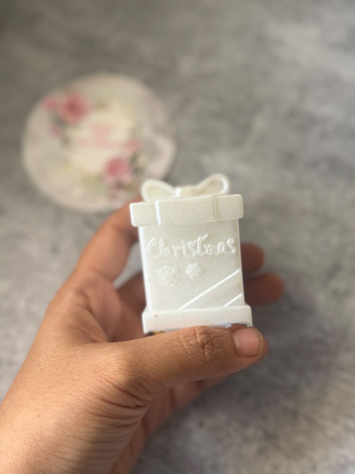 Merry christmas gift box mold